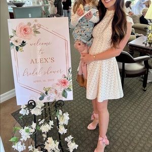 White high low dress